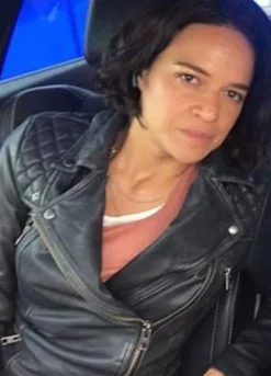 Michelle Rodriguez Fast And Furious 9 Letty Black Leather Jacket