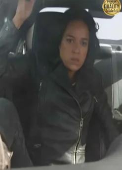 Michelle Rodriguez Fast And Furious 9 Letty Black Leather Jacket