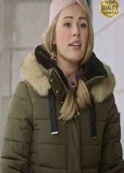 Midnight at the Magnolia Maggie Quinn Green Fur Jacket