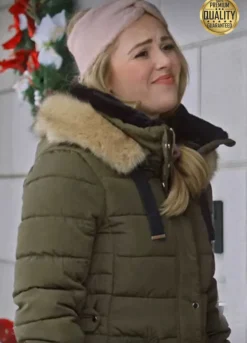 Midnight at the Magnolia Maggie Quinn Green Fur Jacket
