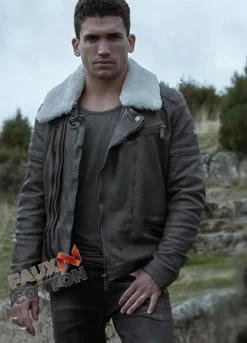 Money Heist (Denver) Jaime Lorente Brown Leather Jacket