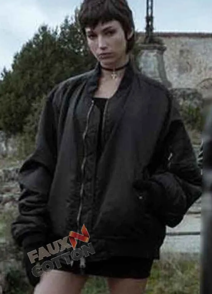 Money Heist Úrsula Corberó (Tokio) Black Cotton Jacket