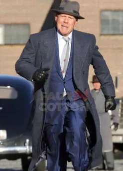 Motherless Brooklyn Bruce Willis Blue Coat