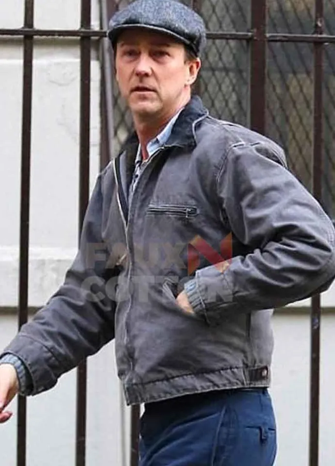 Motherless Brooklyn Edward Norton Grey Jacket