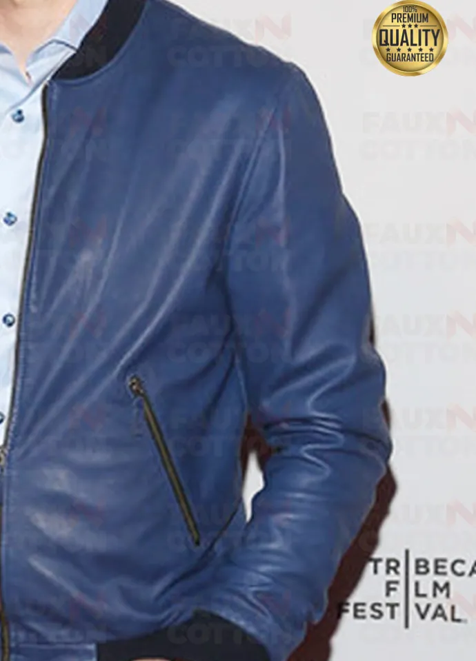 Mr Robot Martin Wallstrom ( Tyrell Wellick ) Blue Bomber Jacket