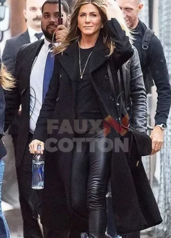 Murder Mystery Jennifer Aniston Wool Coat