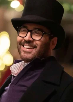 My Dad’s Christmas Date (David) Jeremy Piven Black Wool Coat