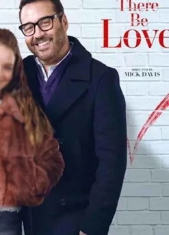 My Dad’s Christmas Date (David) Jeremy Piven Black Wool Coat