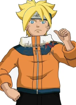 Naruto Boruto Uzumaki Blue And Orange Jacket
