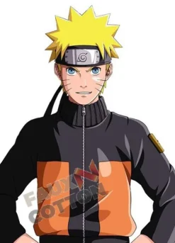 Naruto Shippuden Uzumaki Naruto Orange Cotton Jacket