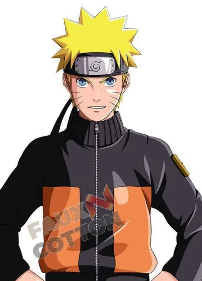 Naruto Shippuden Uzumaki Naruto Orange Cotton Jacket