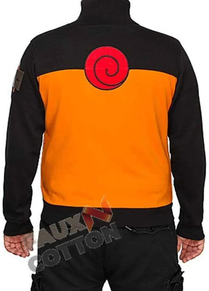 Naruto Shippuden Uzumaki Naruto Orange Cotton Jacket