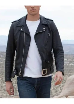 NEAR DARK (SEVEREN) BILL PAXTON BLACK LEATHER JACKET