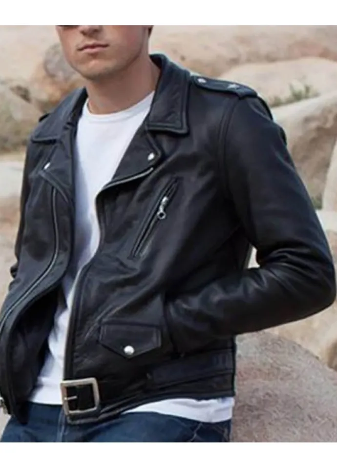 NEAR DARK (SEVEREN) BILL PAXTON BLACK LEATHER JACKET