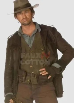 Nim's Island Gerard Butler Leather Jacket