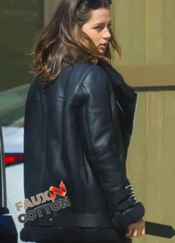 No Time to Die (Paloma) Ana de Armas Black Leather Jacket