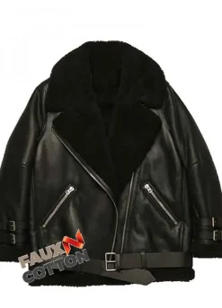No Time to Die (Paloma) Ana de Armas Black Leather Jacket