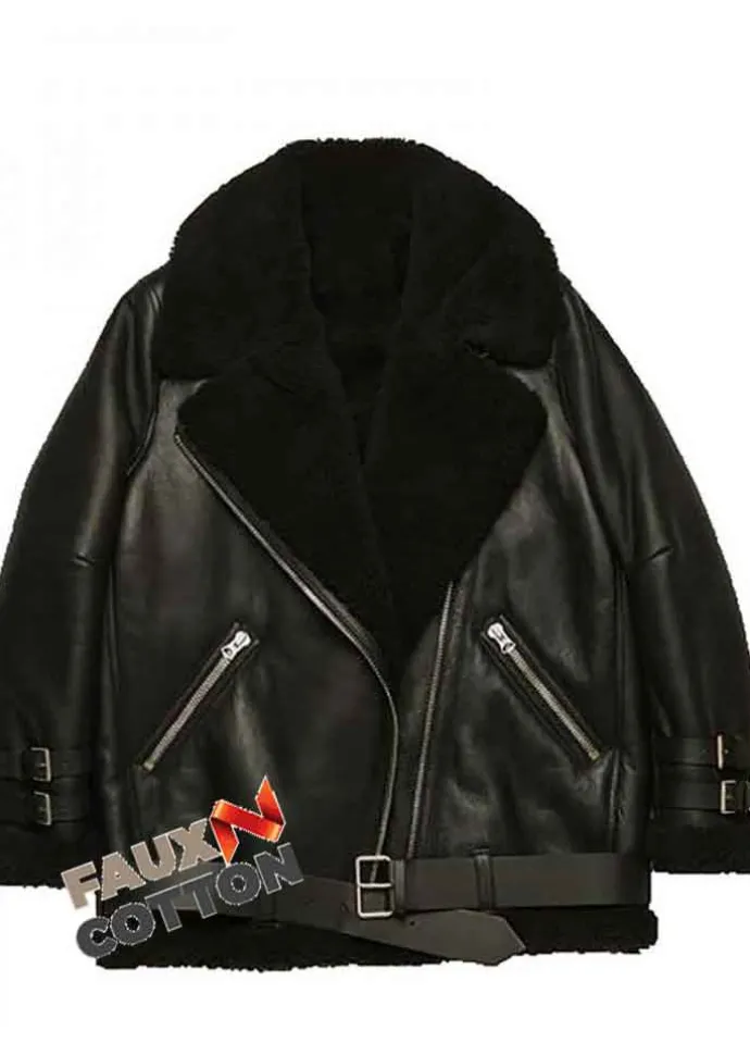 No Time to Die (Paloma) Ana de Armas Black Leather Jacket