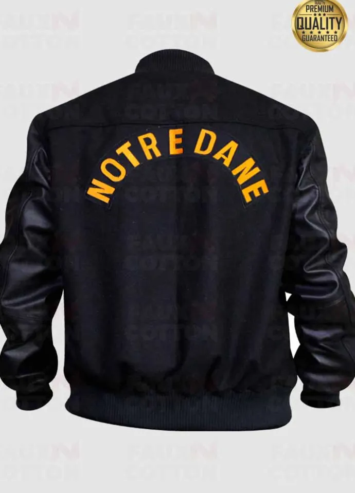 Notre Dame Sean Astin Rudy Ruettiger Bomber Jacket