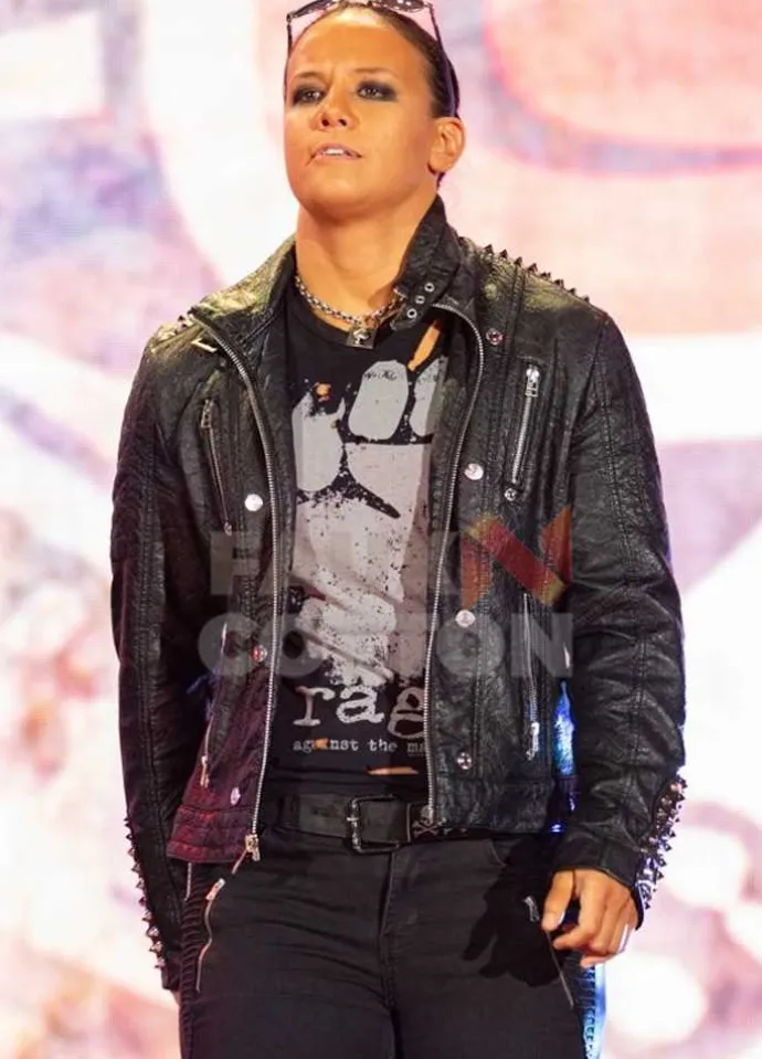 NXT Shayna Baszler Leather Black Jacket