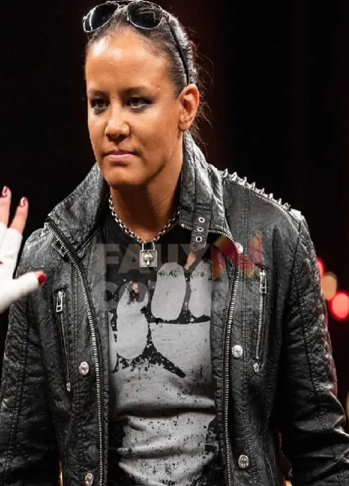 NXT Shayna Baszler Leather Black Jacket