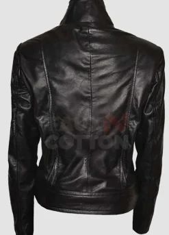 Olivia Dunham Fringe Biker Leather Jacket