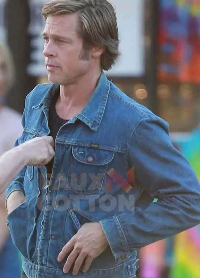 Once Upon A Time In Hollywood Brad Pitt Denim Jacket