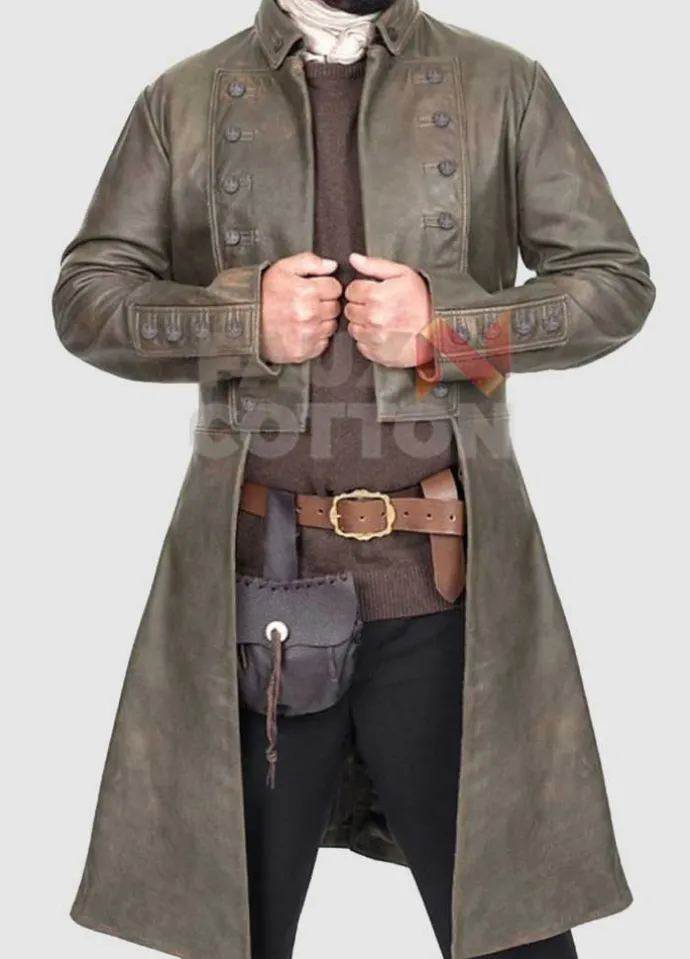 Outlander Sam Heughan Leather Coat