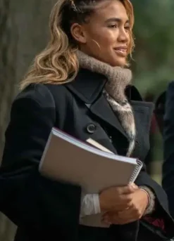 Paige Hurd Power Book II Ghost (Lauren) Black Wool Coat