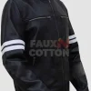 Paul Walker Black Biker Leather Jacket