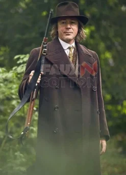 PEAKY BLINDERS AIDAN GILLEN (ABERAMA GOLD) BROWN WOOL COAT
