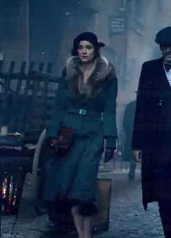 Peaky Blinders Season 5 Ada Shelby Fur Collar Coat