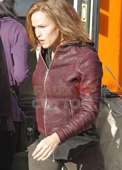 PEPPERMINT RILEY (JENNIFER GARNER) LEATHER JACKET