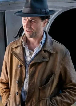 PERRY MASON MATTHEW RHYS LEATHER JACKET