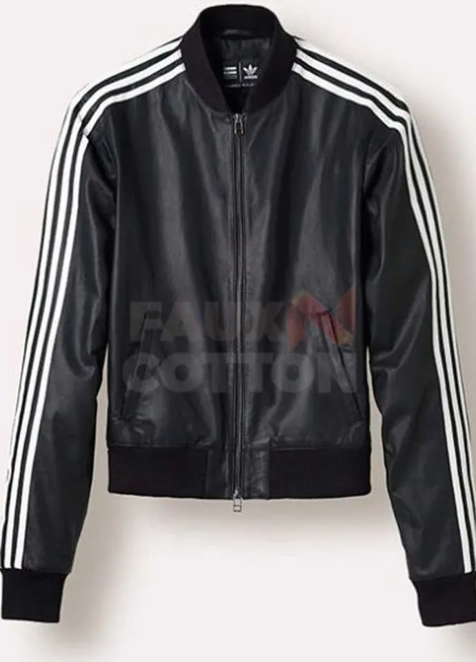 Pharrell Williams Bomber Leather Jacket