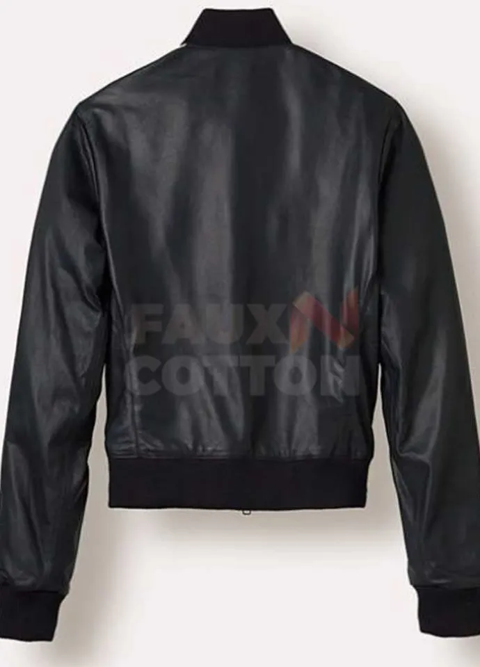 Pharrell Williams Bomber Leather Jacket