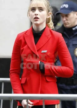 Pokemon Detective Pikachu Kathryn Newton Red Coat