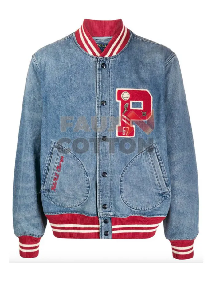 Polo Ralph Lauren Denim Letterman Jacket