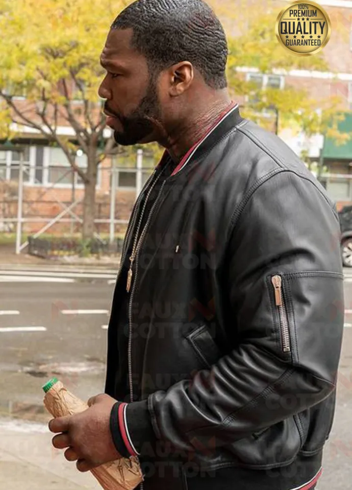 Power 50 Cent Black Leather Jacket
