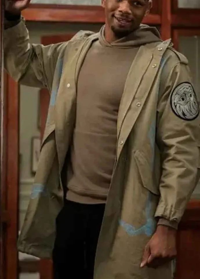Power Book II Ghost Daniel Bellomy (Zeke Ezekiel Cross) Brown Cotton Coat
