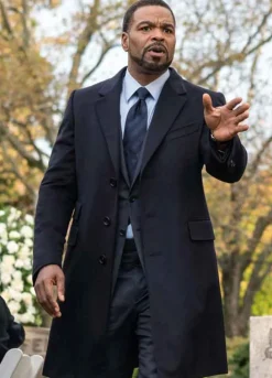 Power Book II Ghost (Davis Maclean) Method Man Black Trench Coat