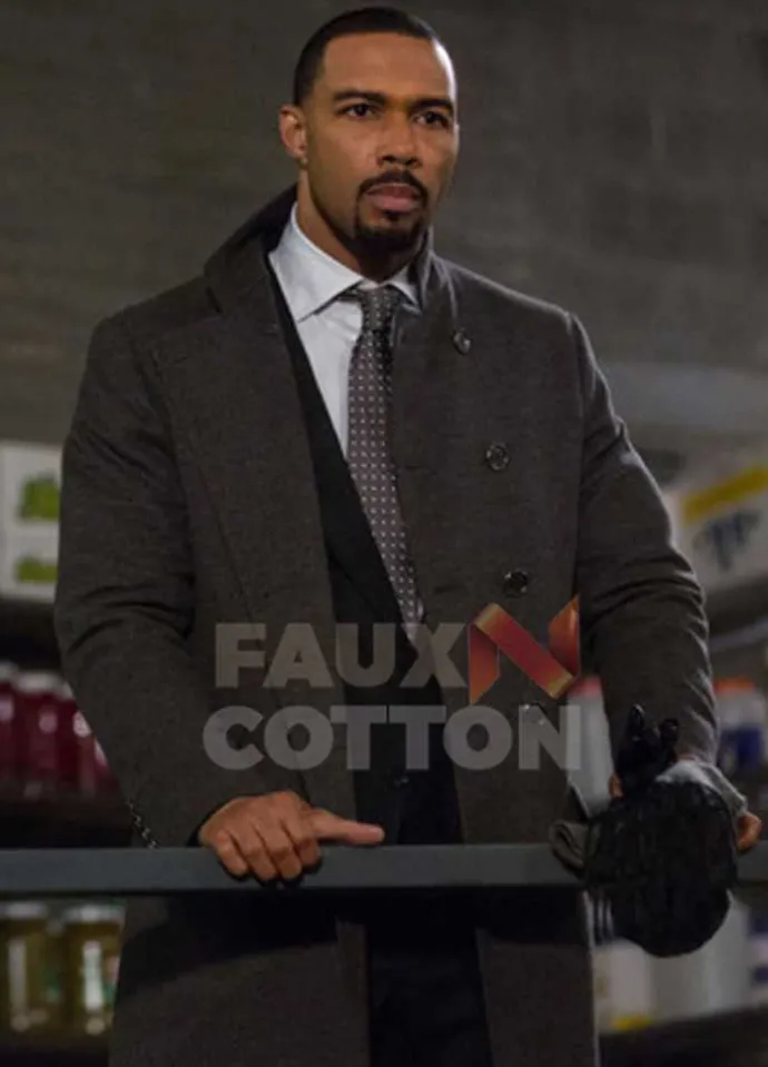 Power Omari Hardwick Wool Coat
