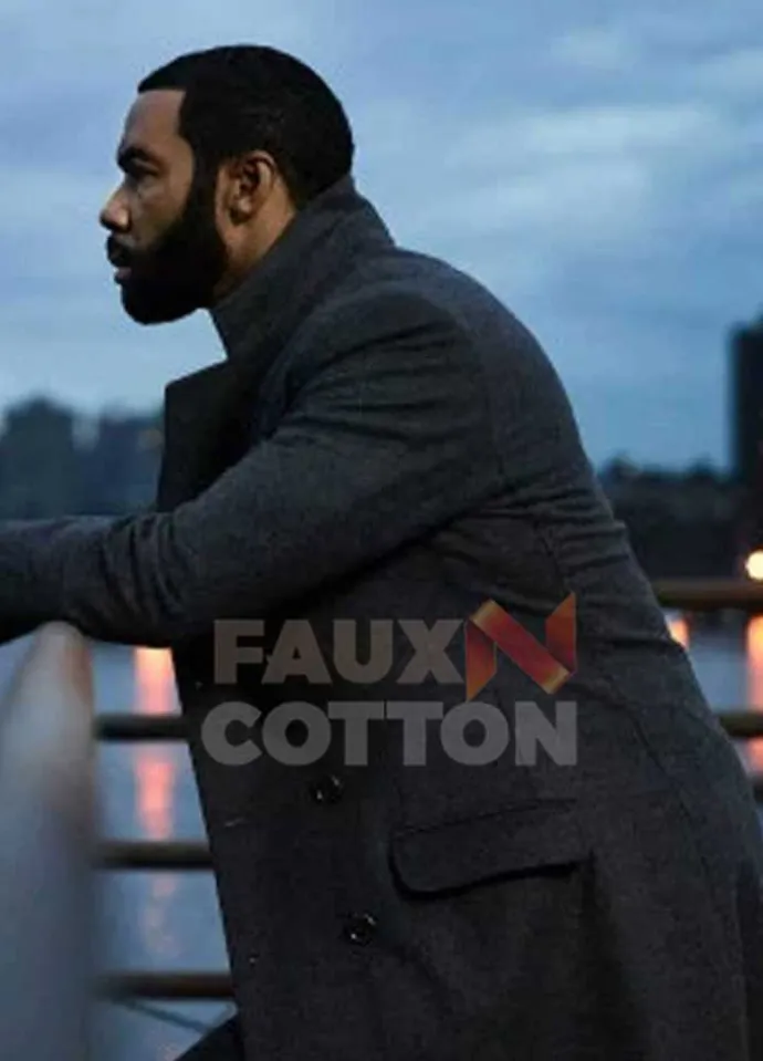 Power Omari Hardwick Wool Coat