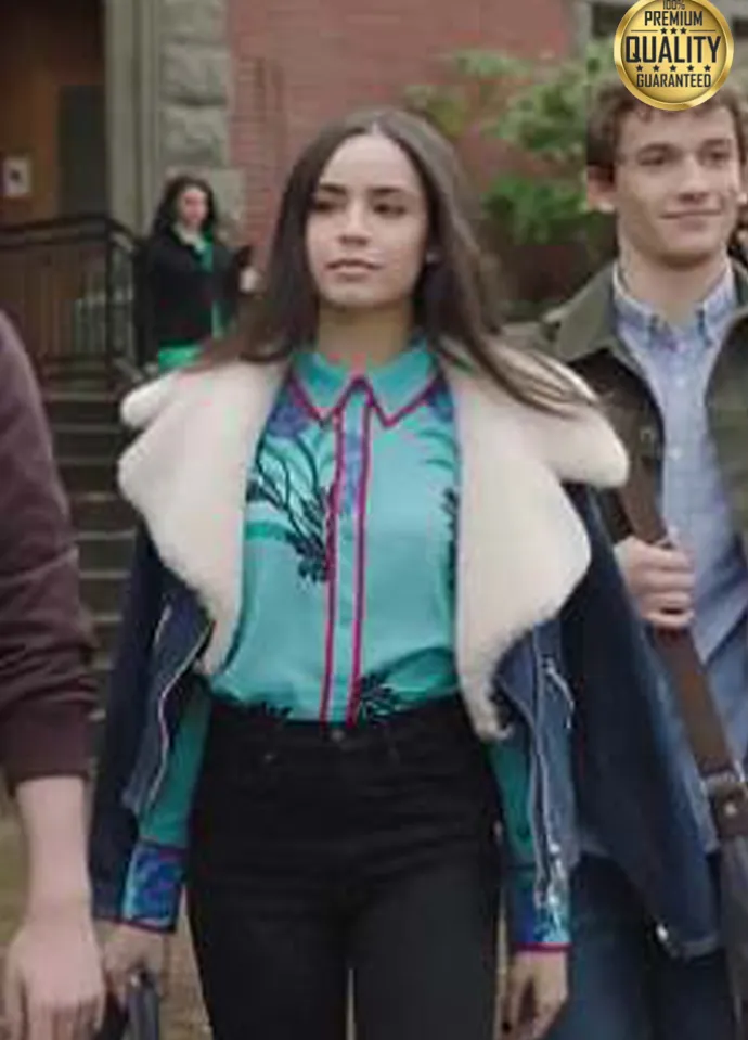 Pretty Little Liars The Perfectionists Ava Jalali Fur Denim Jacket