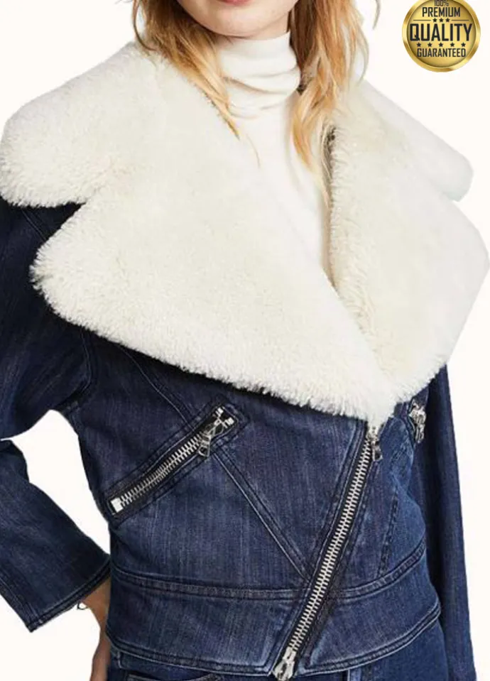 Pretty Little Liars The Perfectionists Ava Jalali Fur Denim Jacket