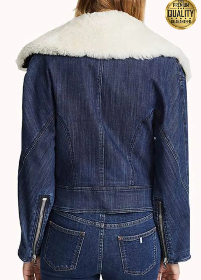 Pretty Little Liars The Perfectionists Ava Jalali Fur Denim Jacket
