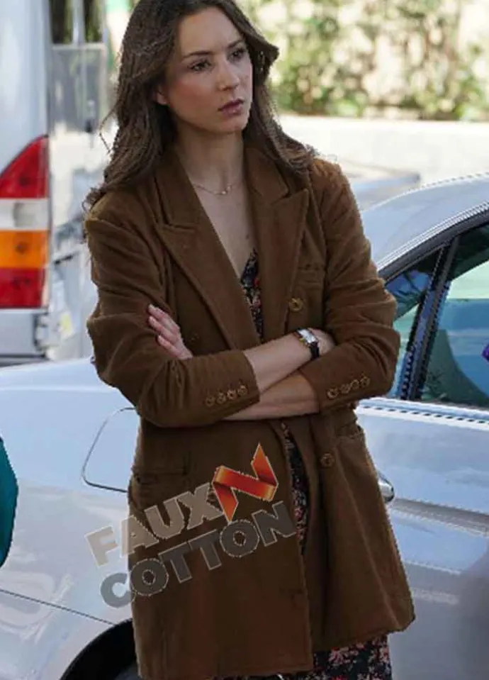 Pretty Little Liars (Troian Bellisario) Spencer Hastings Brown Wool Coat