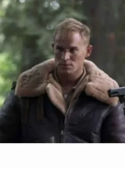 PROJECT BLUE BOOK SEASON 2 (ALEX) WILLEM VAN DER VEGT BLACK LEATHER JACKET