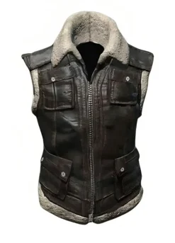 Pubg Biker Leather Vest