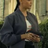 Reacher 2025 Frances Neagley (Maria Sten) Grey Bomber Jacket